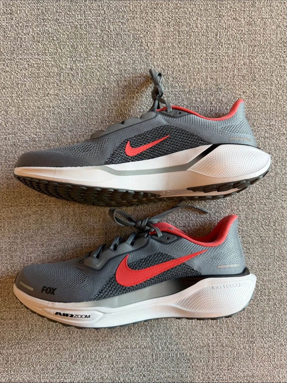 Nike Air Max Air Zoom Men’s Gray Athletic Running Shoes Custom NIB
